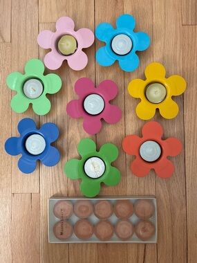 NWT Tealight Holders & Tealights, Flower Power, Design Ideas™️
90’s